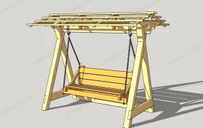 Wooden Garden Swing Seat
