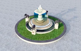 Large European Style Fountain