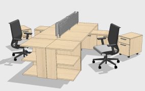 Two Person Workstation Desk