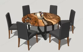 Round Dining Table Set