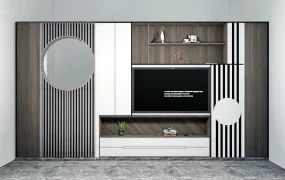 Wood TV Wall Units