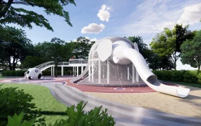 Urban Park Elephant Playground