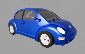 Blue VW Beetle