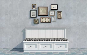 Entryway Bench Decor Idea