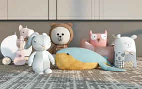 Soft Stuffed Toy And Kids Sofa