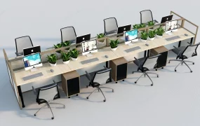 8 Person Workstation Desk