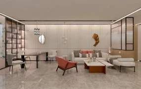 Living Room With Dining Table Set