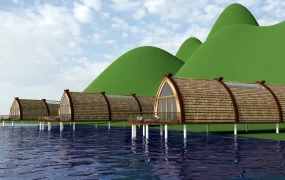 Luxury Waterdrop Glamping Pods