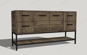 Large Mid Century Chest Of Drawers