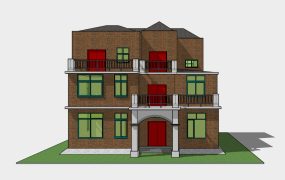 Three Story Brick House