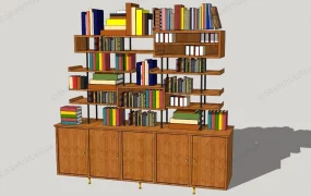 Bookcase With Shelf