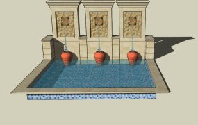 Wall Fountain Pond Idea