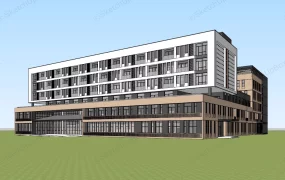 Urban Commercial Hotel Building