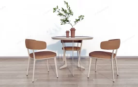 4 Piece Round Dining Set