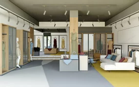Women Fashion Clothing Store Design