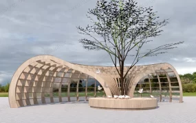 Timber Wave Pavilion