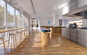 Modern Industrial Coffee Shop