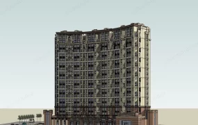 Curved Apartment Building