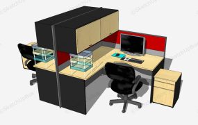 Office Workstation Desk With Hutch