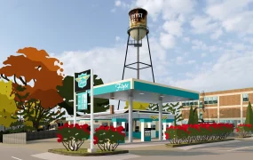 Small Town Gas Station