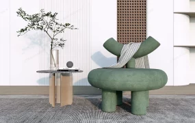 Living Room Chair And End Table