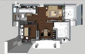 2 Bedroom Apartment Plan