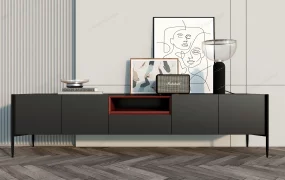 Black Minimalist Tv Stand