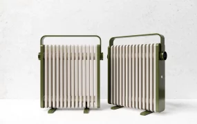 Modern Portable Electric Radiator Heater Set SketchUp 3D Model