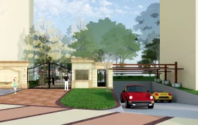 Gate & Underground Parking Entrance