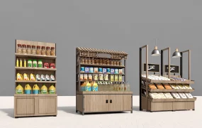 Supermarket Food Display Racks