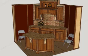 Small Corner Bar Design