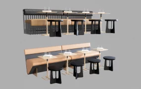 Coffee Shop Booth Seating
