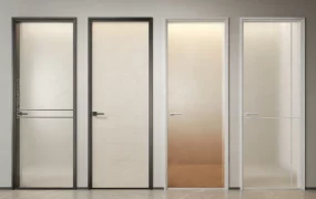 Frosted Glass Bathroom Doors