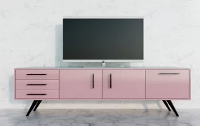 Pink Tv Stand Console