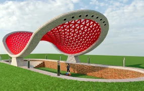 Double Curved Pavilion