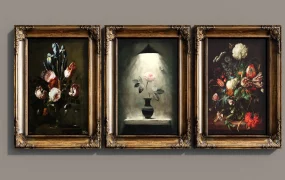 Antique Vintage Gallery Wall Art Set