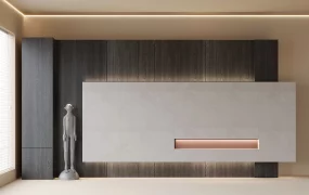 Minimalist Japandi Entertainment Wall SketchUp 3D Model