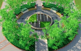 Circular Garden Landscape Design