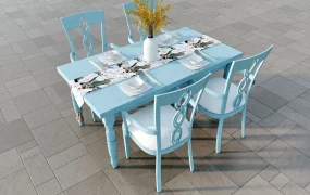 Blue Farmhouse Dining Set