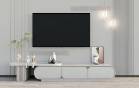 Aesthetic White Tv Stand
