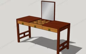 Simple Dressing Table With Mirror