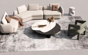 Casual Living Room Sofa Set