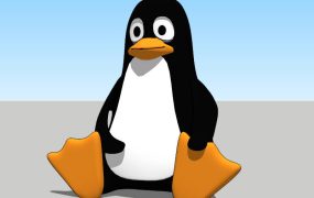 Cartoon Penguin Sitting