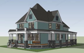 Victorian House With Wraparound Porch