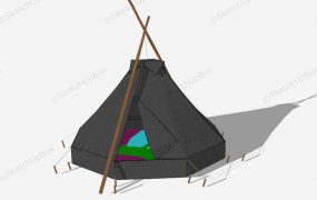 Black Camping Tent