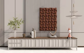 Low Sideboard Accent Wall