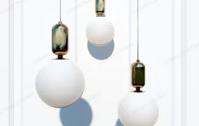 White Glass Globe Pendant Lights