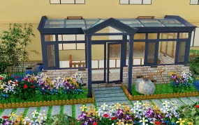 Glass Attached Sunroom