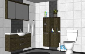 Corner Bathroom Design