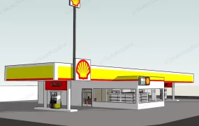 Shell V Power Fuel Station